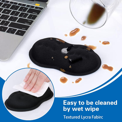 Mouse Wrist Rest, 2 Pack Wrist Rest for Mouse Memory Foam Wrist Pad
