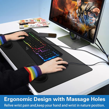 Mouse Wrist Rest, 2 Pack Wrist Rest for Mouse Memory Foam Wrist Pad