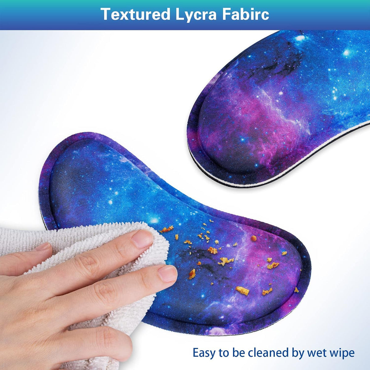 Mouse Wrist Rest, 2 Pack Wrist Rest for Mouse Memory Foam Wrist Pad