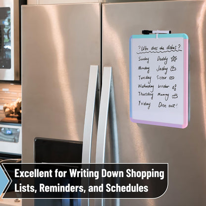 Dry Erase Board, 14” x 11”, White Frame