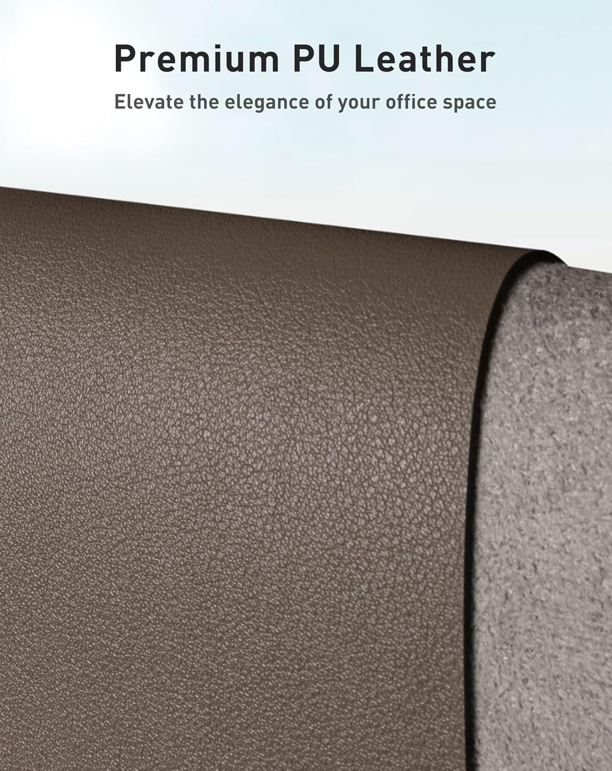 Aothia Leather Office Desk Pad Protector, Non-Slip PU Leather Desk Blotter, Waterproof Laptop Writing Mouse Pad for Office and Home, Black, 31.5" x 15.7" - Colors B