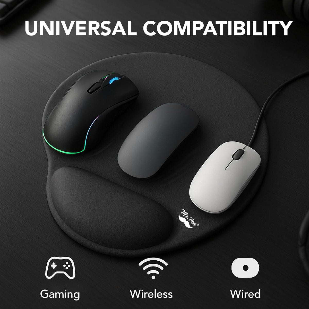 Ergonomic Mouse Pad with Wrist Rest