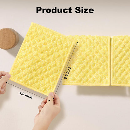 18 Pack Microfiber Cleaning Cloth, Kitchen Towels for Dish Drying Washing, Absorbent Streak Free Lint Free Rags for Cleaning, Reusable and Washable Towels - 10" x 10"