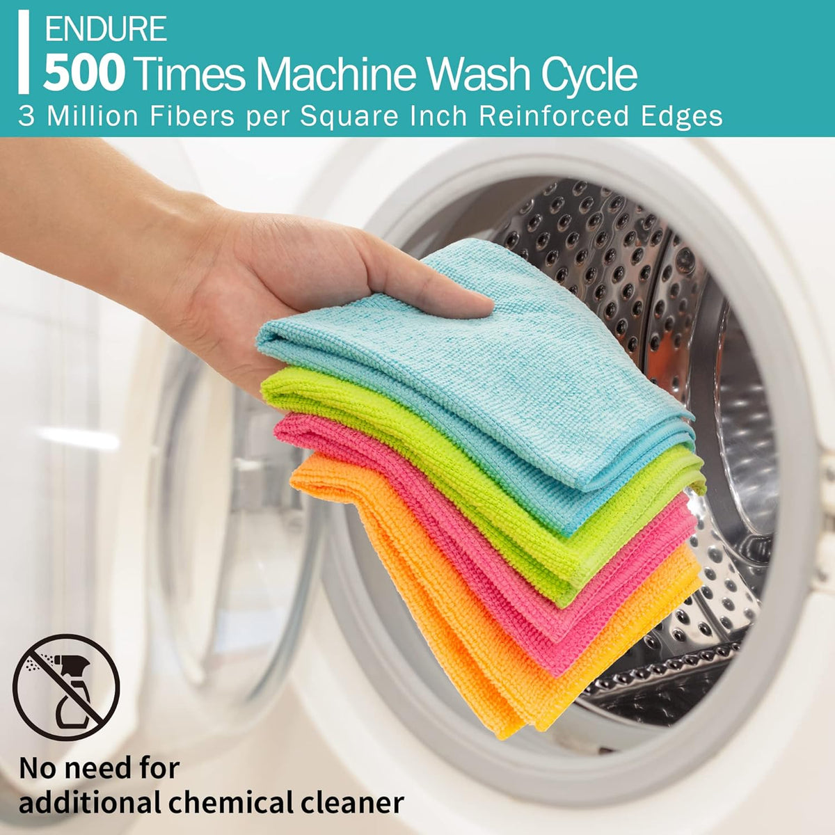 Microfiber Cleaning Cloth, Cleaning Rags Microfiber Towel Bulk Absorbent Lint-Free Wash Cloths, All-Purpose Shop Towels for Cars, Automotive, Garage, Home & Kitchen 11.5"*11.5"