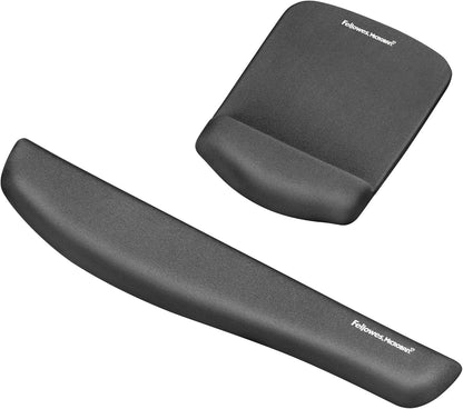 Fellowes PlushTouch Foam Mouse Pad Wrist Support with MICROBAN - Graphite (9252201)