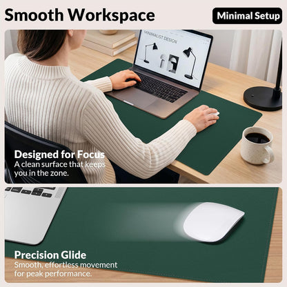 Large Desk Mat, 47" x 17", Black