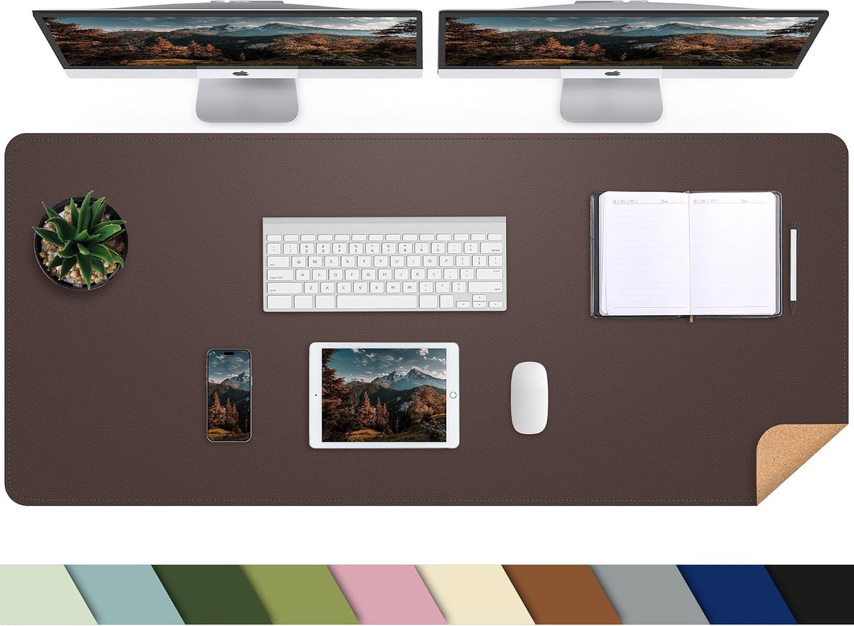Large Desk Mat, 47" x 17", Black