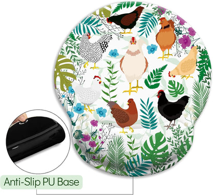 Funny Ergonomic Mouse Pad with Wrist Rest, Cat Desk Decor Gifts - Colors A
