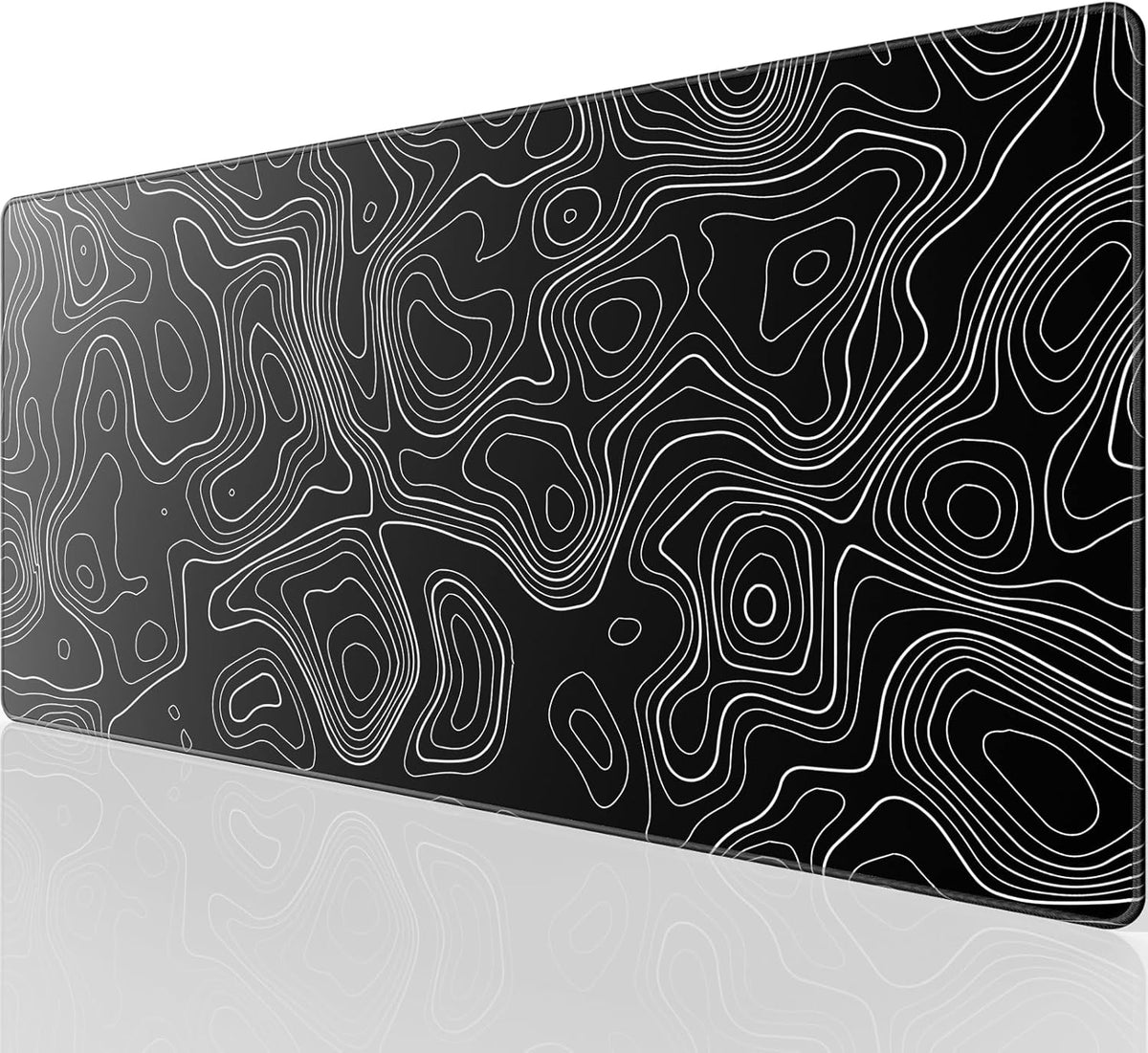 KTRIO Large Gaming Mouse Pad Desk Mat for Gamer, 31.5" x 11.8", Black, XL | Extended Size Design, Superior Micro-Weave Cloth, Non-Slip Rubber Base, Durable Stitched Edges, Water-Resistant Coating