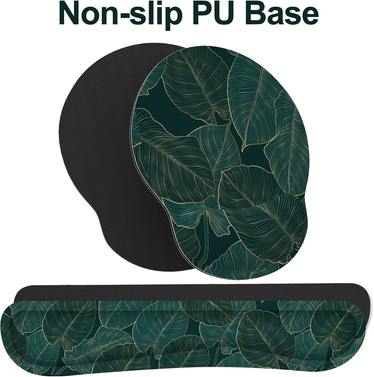 Ergonomic Mouse Pad with Wrist Rest and Keyboard Wrist Rest, Mousepad