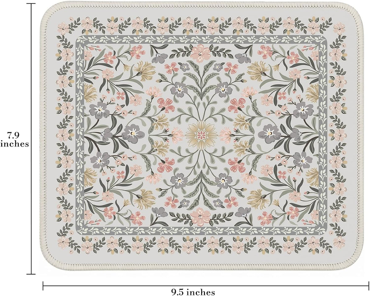 iCasso Desk Mat for Keyboard and Mouse, Large Mouse Pad, Desk Pad Mat, Anti-Slip Big Mousepad with Stitched Edges for Computer Desktop(Deep Green)