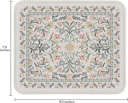 iCasso Desk Mat for Keyboard and Mouse, Large Mouse Pad, Desk Pad Mat, Anti-Slip Big Mousepad with Stitched Edges for Computer Desktop(Deep Green)