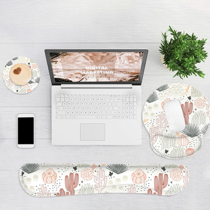 Ergonomic Mouse Pad with Wrist Rest and Keyboard Wrist Rest, Mousepad