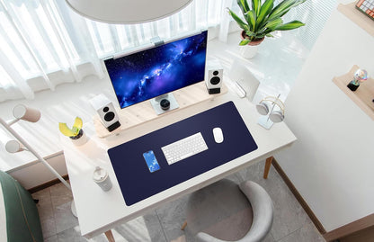 Large Desk Mat, 47" x 17", Black