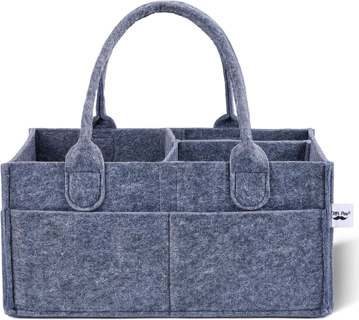 Baby Diaper Caddy Organizer, Gray, Medium
