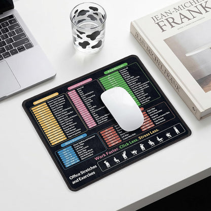 KONVINIT Ergonomic Mouse Pad with Wrist Rest, Small Mousepad with Non-Slip Rubber Base and Smooth Surface, Beach Mouse Pads for Desk, Office Desk Accessories
