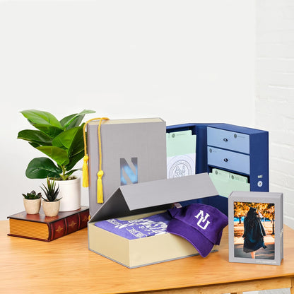 Savor | All-in-One Desk Organizer | Blue – Keep Desk, Office, and Home Organized All-in-One Storage System for Important Files, Documents, Stationery, and Office Supplies