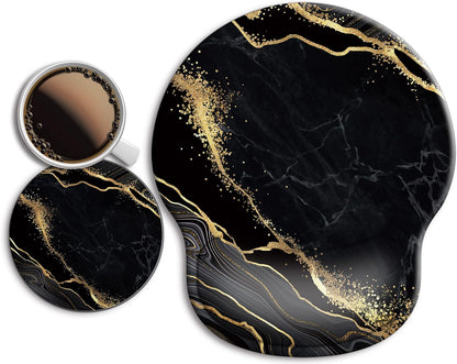 Ergonomic Mouse Pad with Wrist Rest Support,Gel Mouse Pads for Desk - Colors A