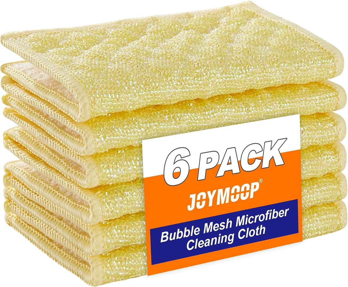 18 Pack Microfiber Cleaning Cloth, Kitchen Towels for Dish Drying Washing, Absorbent Streak Free Lint Free Rags for Cleaning, Reusable and Washable Towels - 10" x 10"