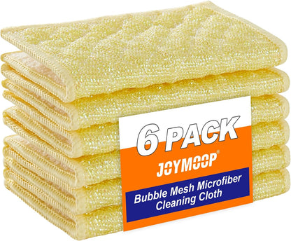 18 Pack Microfiber Cleaning Cloth, Kitchen Towels for Dish Drying Washing, Absorbent Streak Free Lint Free Rags for Cleaning, Reusable and Washable Towels - 10" x 10"