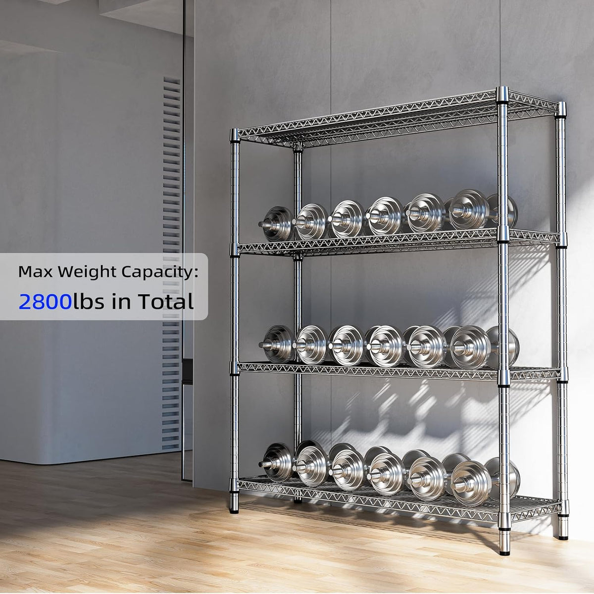 M MZG 450 lbs Steel Storage Shelving 3-Tier Utility Shelving Unit Steel Organizer Wire Rack for Home,Kitchen,Office (11.8" D x 17.7" W x 26.3" H) - Colors B