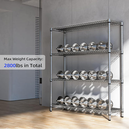 M MZG 450 lbs Steel Storage Shelving 3-Tier Utility Shelving Unit Steel Organizer Wire Rack for Home,Kitchen,Office (11.8" D x 17.7" W x 26.3" H) - Colors B