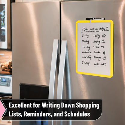 Dry Erase Board, 14” x 11”, White Frame