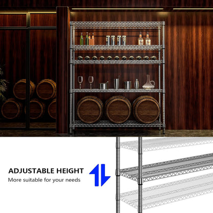 M MZG 450 lbs Steel Storage Shelving 3-Tier Utility Shelving Unit Steel Organizer Wire Rack for Home,Kitchen,Office (11.8" D x 17.7" W x 26.3" H) - Colors A