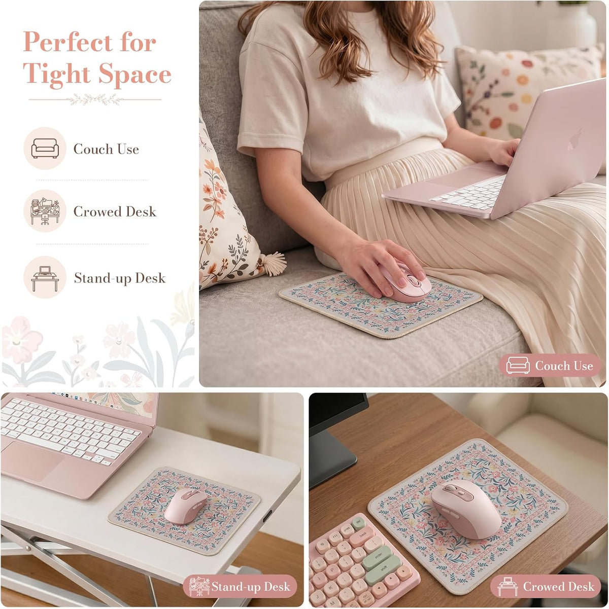 iCasso Desk Mat for Keyboard and Mouse, Large Mouse Pad, Desk Pad Mat, Anti-Slip Big Mousepad with Stitched Edges for Computer Desktop(Deep Green)