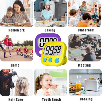 ZILLEEN Classroom Timer for Kids Teachers 2 Pack Digital Timers