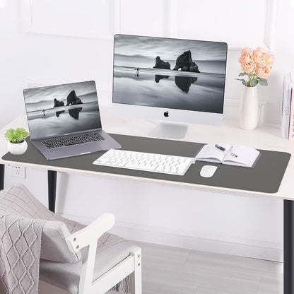 Large Desk Mat, 47" x 17", Black