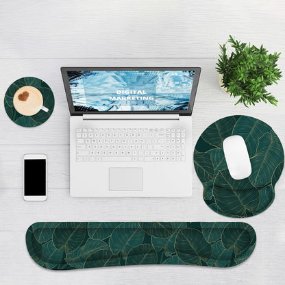 Ergonomic Mouse Pad with Wrist Rest and Keyboard Wrist Rest, Mousepad