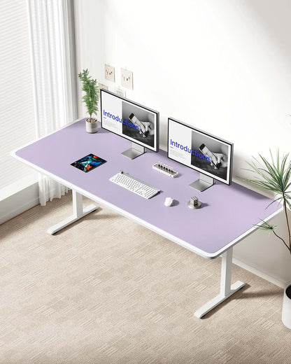 YSAGi Leather Desk Pad Protector, Large Mouse Pad, Non-Slip PU Leather Desk Blotter, Waterproof Writing Pad for Office and Home (31.5" x 15.8", Eggshell) - Colors B