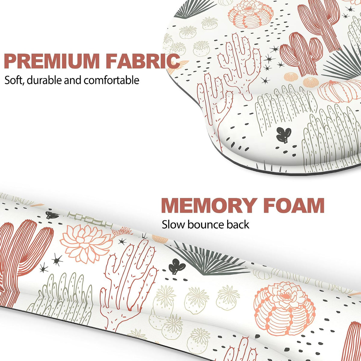 Ergonomic Mouse Pad with Wrist Rest and Keyboard Wrist Rest, Mousepad