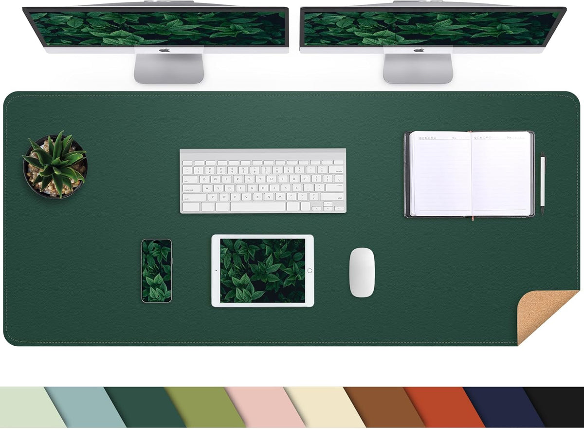 Large Desk Mat, 47" x 17", Black