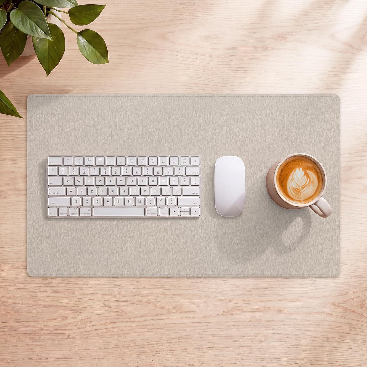 Large Desk Mat, 47" x 17", Black