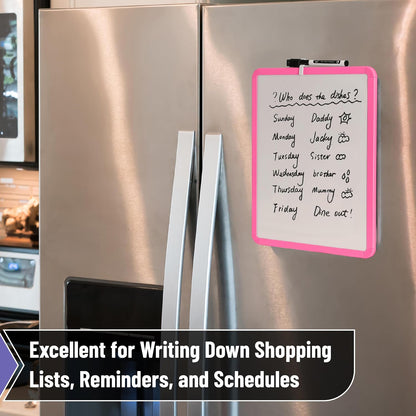 Dry Erase Board, 14” x 11”, White Frame