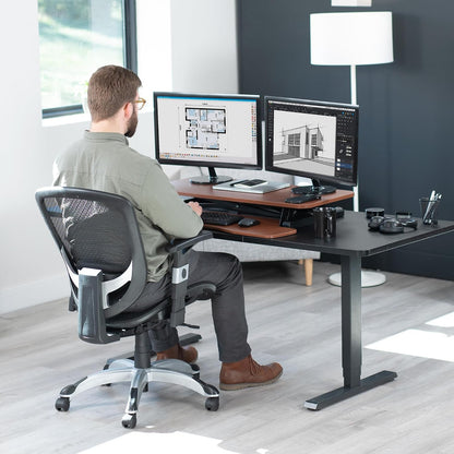 Black 32 in Standing Desk Converter, DESK-V000K