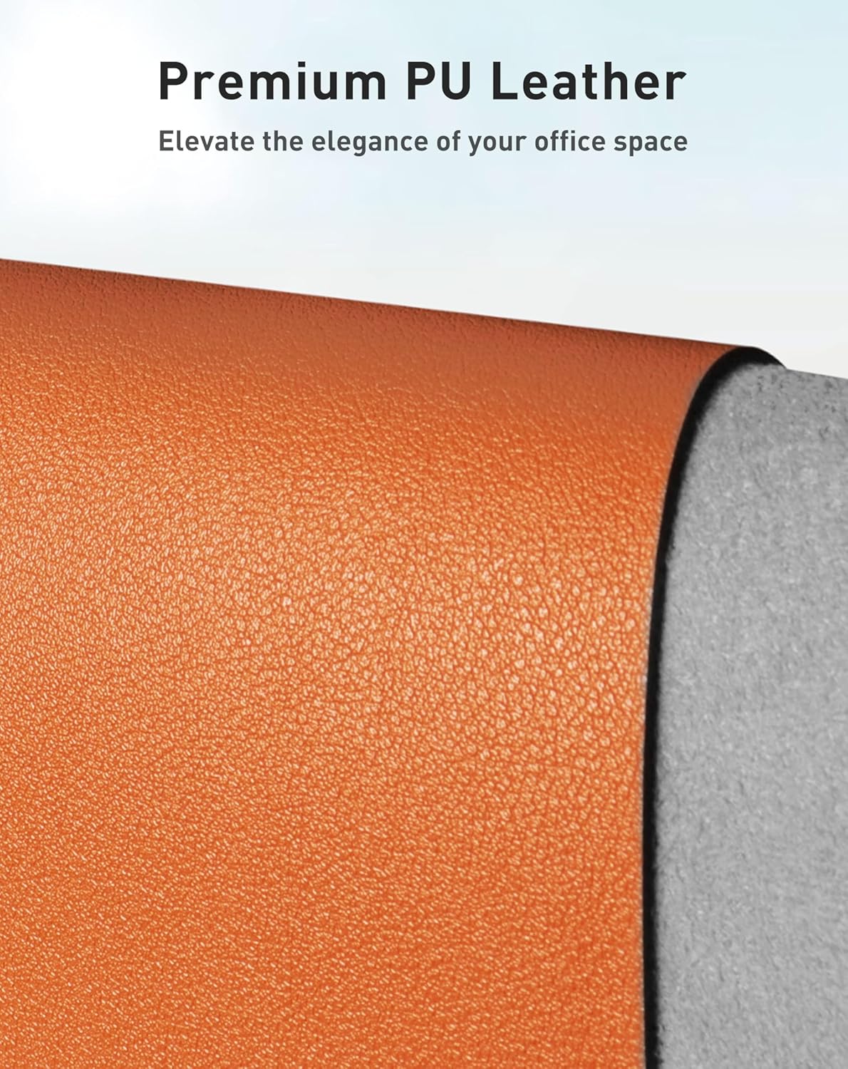Aothia Leather Office Desk Pad Protector, Non-Slip PU Leather Desk Blotter, Waterproof Laptop Writing Mouse Pad for Office and Home, Black, 31.5" x 15.7" - Colors A