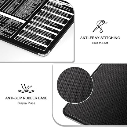 Auhoahsil Desk Mat, Ultra Large Mouse Pad, XXL Gaming Mousepad, Green Tropical Leaves Deskpad, Big Extended Full Size Mouse Pad, Desktop Desk Matt for Keyboard, Laptop & Computer, 35.5 x 15.7 in - Colors B