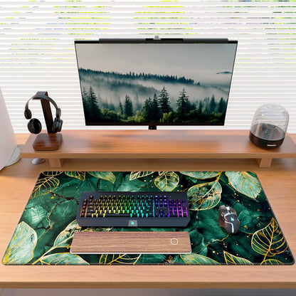 KTRIO Large Gaming Mouse Pad Desk Mat for Gamer, 31.5" x 11.8", Black, XL | Extended Size Design, Superior Micro-Weave Cloth, Non-Slip Rubber Base, Durable Stitched Edges, Water-Resistant Coating