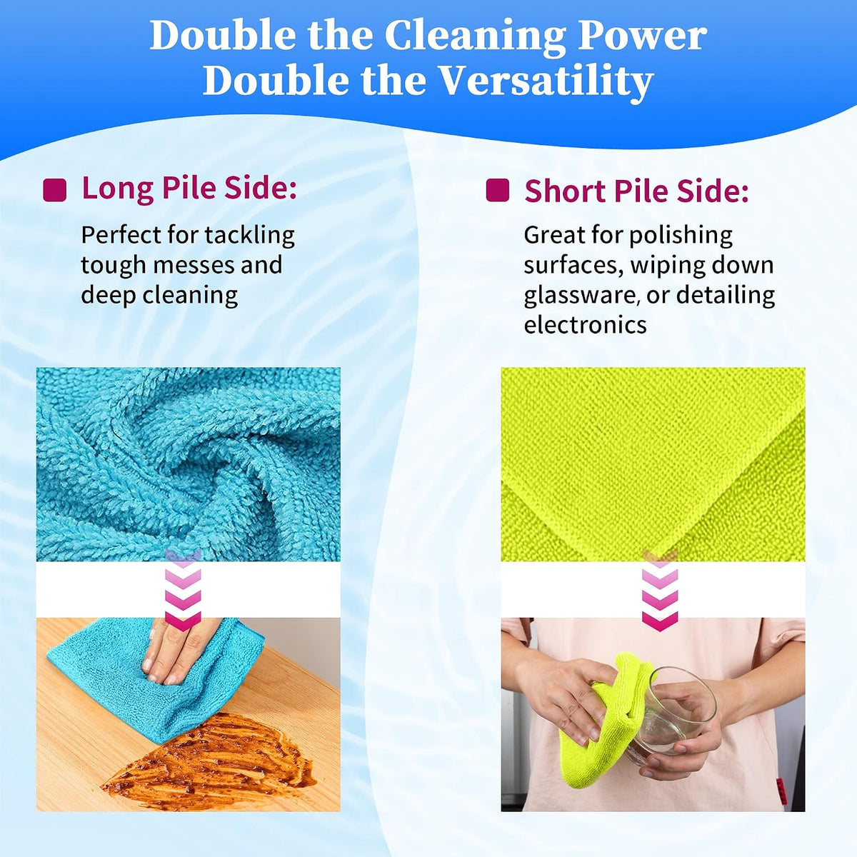 Shop Towels, Pack of 200, Grey Microfiber Cleaning Cloth Bulk, Microfiber Towels for Cars, All-Purpose Absorbent Cleaning Rags, Dust Cloth for Automotive, Mechanic, Garage, 11.5 x 11.5 inch