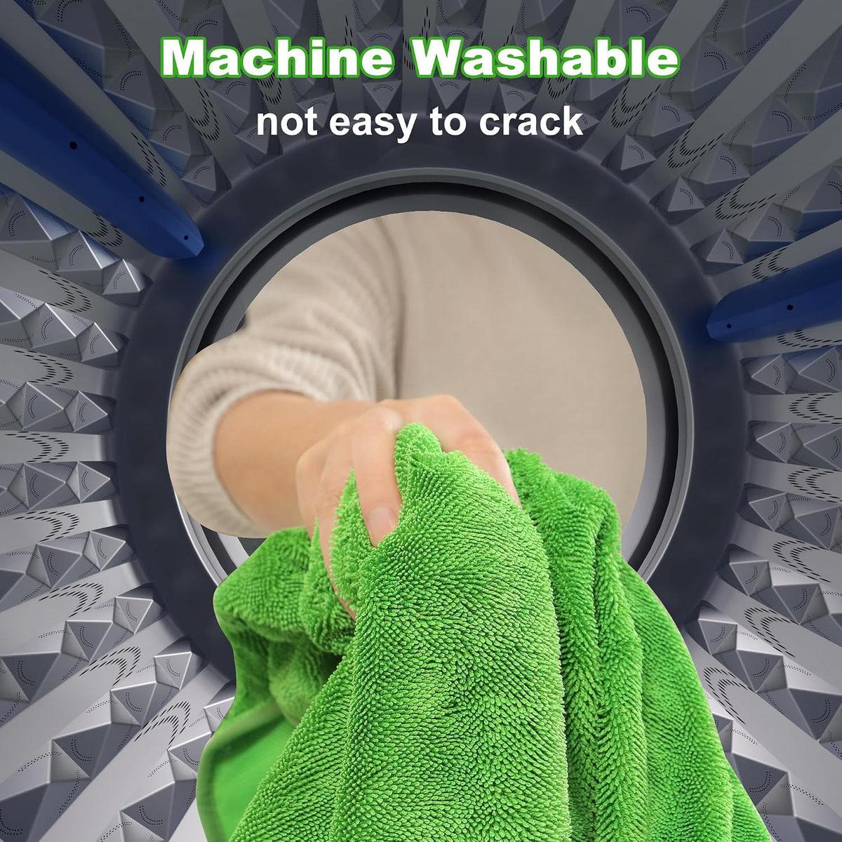 18 Pack Microfiber Cleaning Cloth, Kitchen Towels for Dish Drying Washing, Absorbent Streak Free Lint Free Rags for Cleaning, Reusable and Washable Towels - 10" x 10"