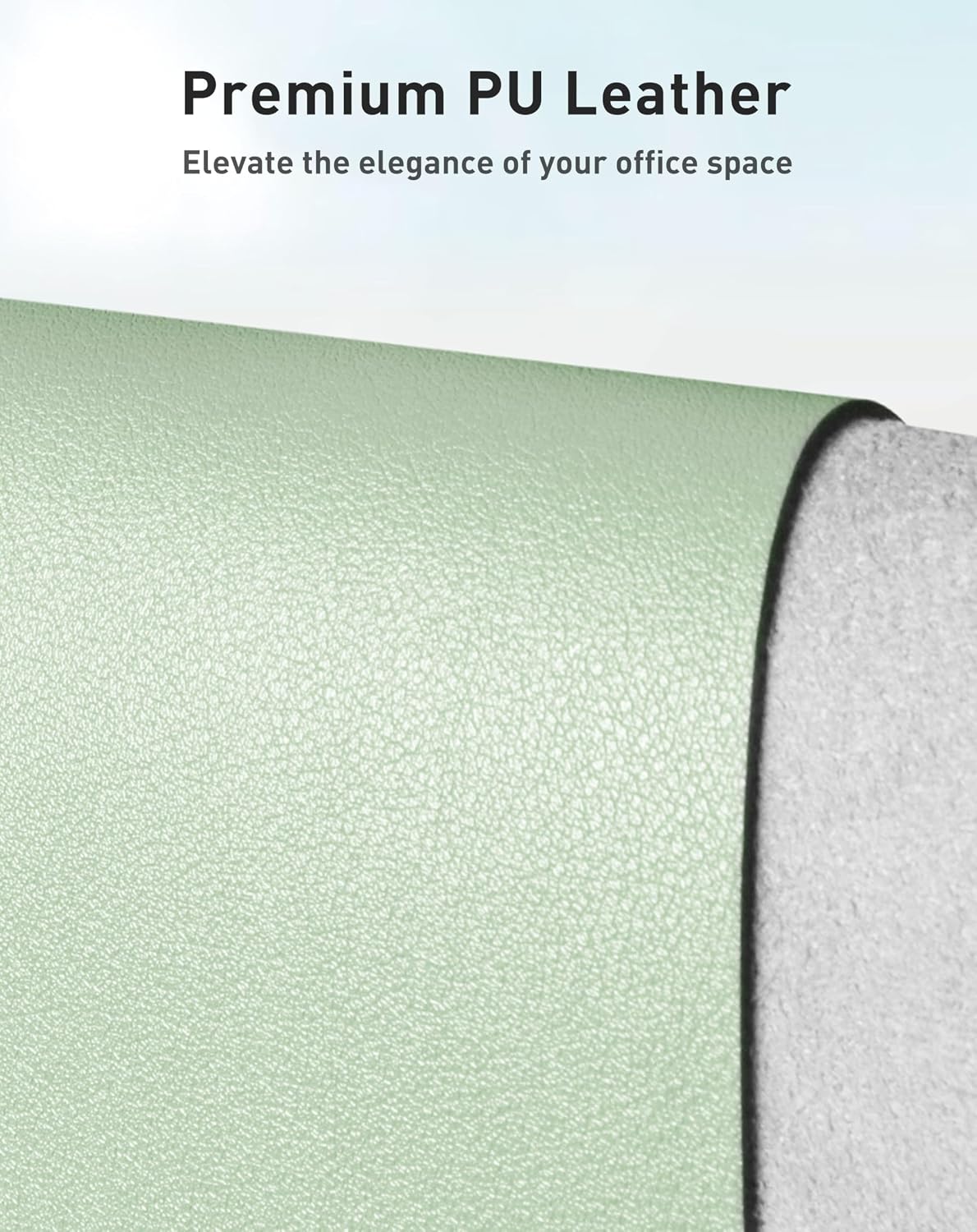 Aothia Leather Office Desk Pad Protector, Non-Slip PU Leather Desk Blotter, Waterproof Laptop Writing Mouse Pad for Office and Home, Black, 31.5" x 15.7" - Colors A