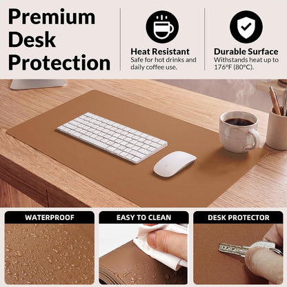 Large Desk Mat, 47" x 17", Black