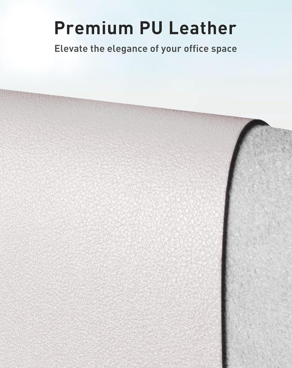 Aothia Leather Office Desk Pad Protector, Non-Slip PU Leather Desk Blotter, Waterproof Laptop Writing Mouse Pad for Office and Home, Black, 31.5" x 15.7" - Colors B