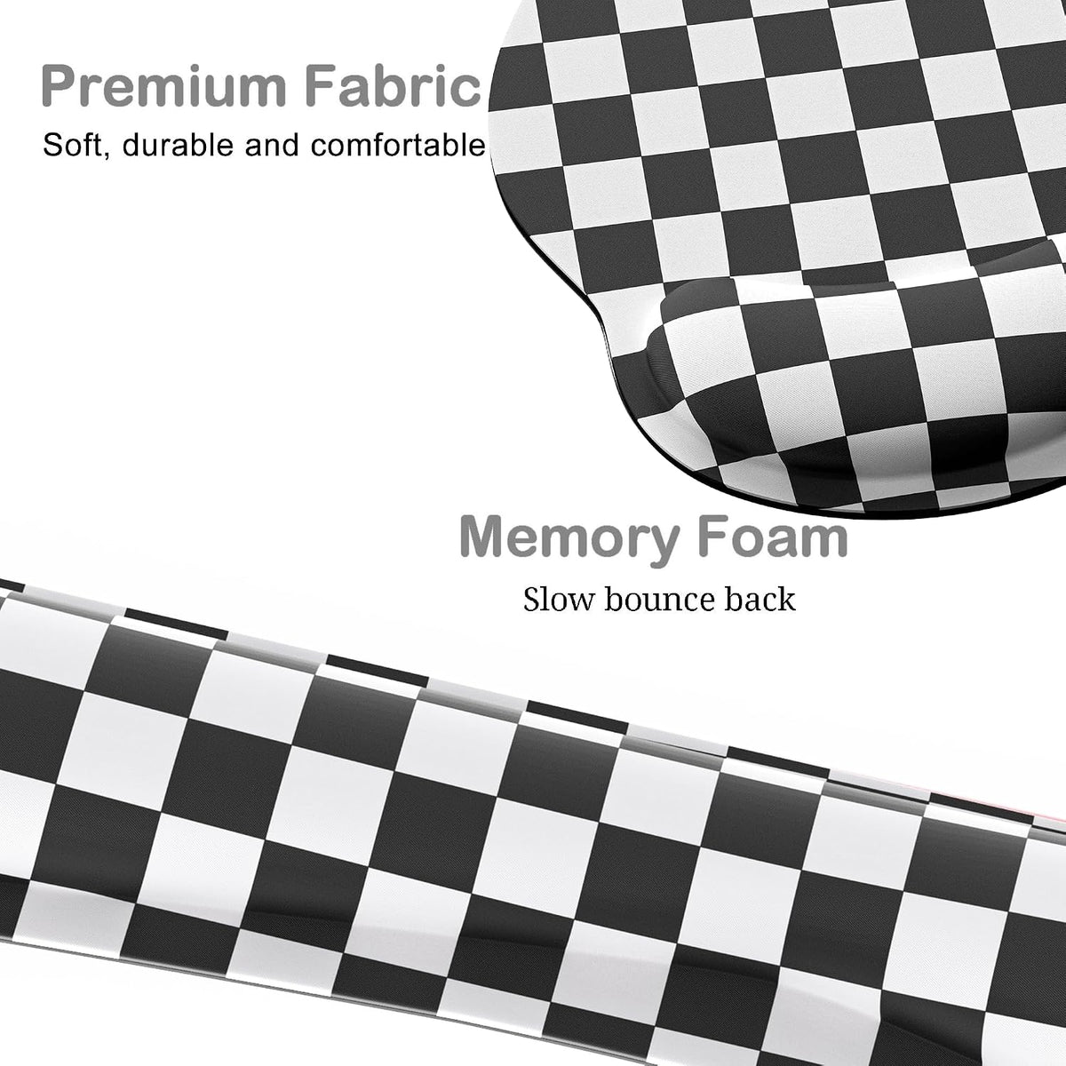 Ergonomic Mouse Pad with Wrist Rest and Keyboard Wrist Rest, Mousepad