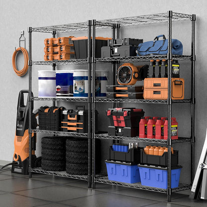 M MZG 450 lbs Steel Storage Shelving 3-Tier Utility Shelving Unit Steel Organizer Wire Rack for Home,Kitchen,Office (11.8" D x 17.7" W x 26.3" H) - Colors B