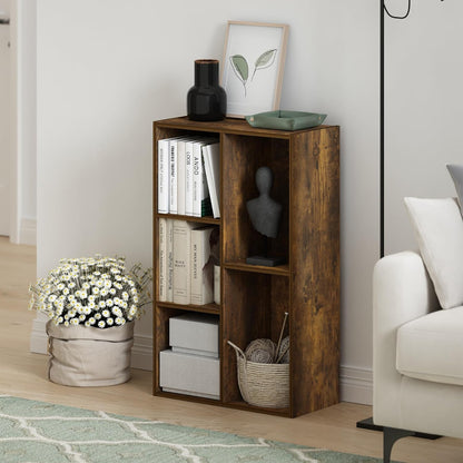 Furinno PASIR Book Shelf, 2-Tier Modern Bookshelf, Open Shelves Bookcase 9 x 12 x 21, Easy Assembly, for Living Room, Bedroom, Home Office, White