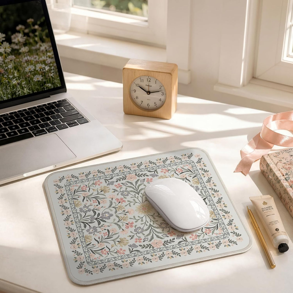 iCasso Desk Mat for Keyboard and Mouse, Large Mouse Pad, Desk Pad Mat, Anti-Slip Big Mousepad with Stitched Edges for Computer Desktop(Deep Green)